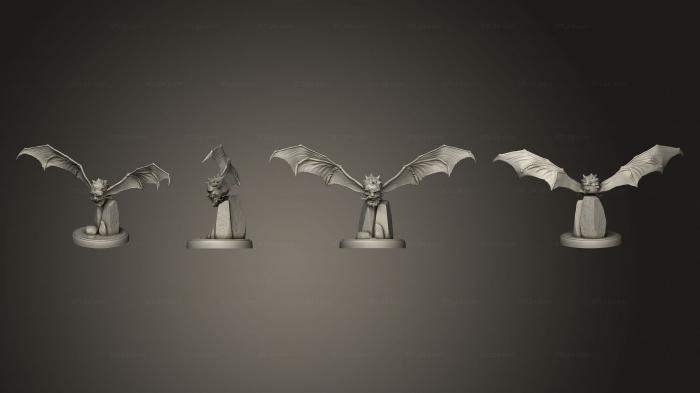 Figurines heroes, monsters and demons (Vampires Flying Head Crazy v 1, STKM_8210) 3D models for cnc