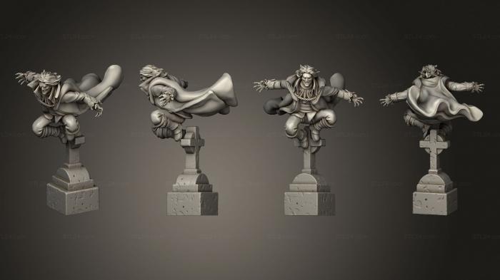 Figurines heroes, monsters and demons (Vampires Vampire Baron Attacking, STKM_8226) 3D models for cnc