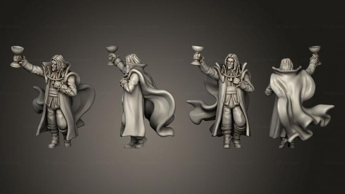 Статуэтки герои, монстры и демоны (Вампиры Вампирский барон, STKM_8228) 3D модель для ЧПУ станка