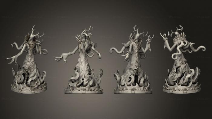 Статуэтки герои, монстры и демоны (Варанот, STKM_8232) 3D модель для ЧПУ станка