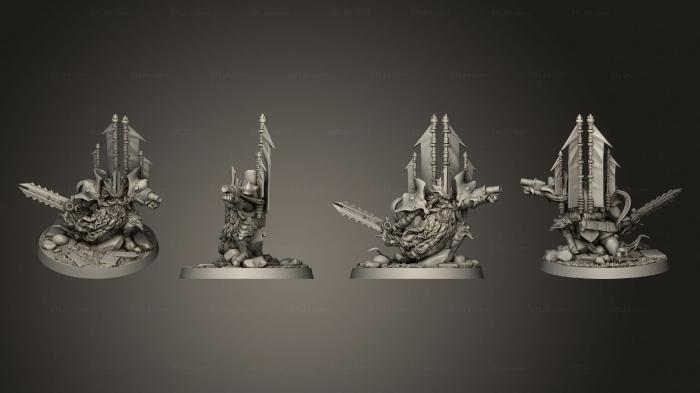 Figurines heroes, monsters and demons (Varkan the Third Dwarf King On Foot, STKM_8233) 3D models for cnc