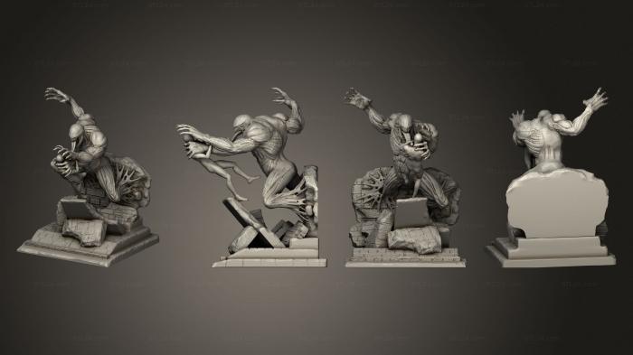 Статуэтки герои, монстры и демоны (Ядовитая Статуя Вся, STKM_8244) 3D модель для ЧПУ станка