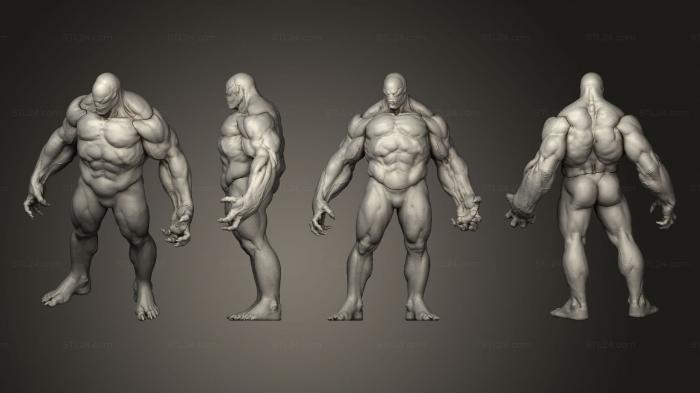Figurines heroes, monsters and demons (Venom, STKM_8245) 3D models for cnc