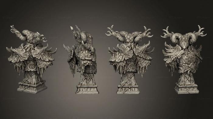 Figurines heroes, monsters and demons (Verdant Ancient Bust, STKM_8246) 3D models for cnc