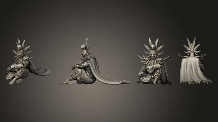 Статуэтки герои, монстры и демоны (Жрец Вуду -Крокодил На Большой Лошади, STKM_8269) 3D модель для ЧПУ станка