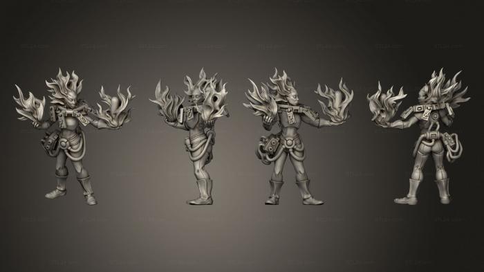 Figurines heroes, monsters and demons (Vril complete psifire 01, STKM_8279) 3D models for cnc