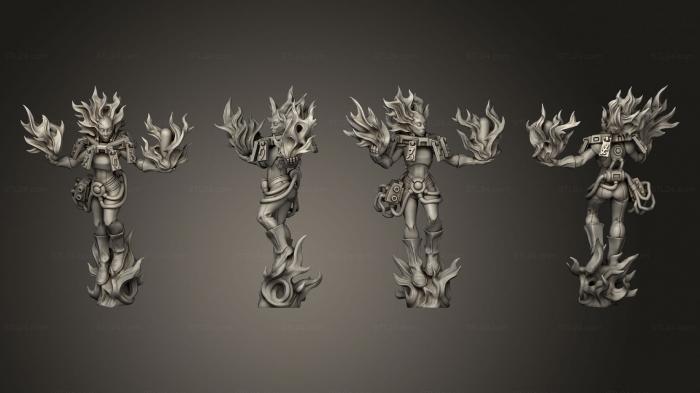 Figurines heroes, monsters and demons (Vril complete psifire 02, STKM_8280) 3D models for cnc