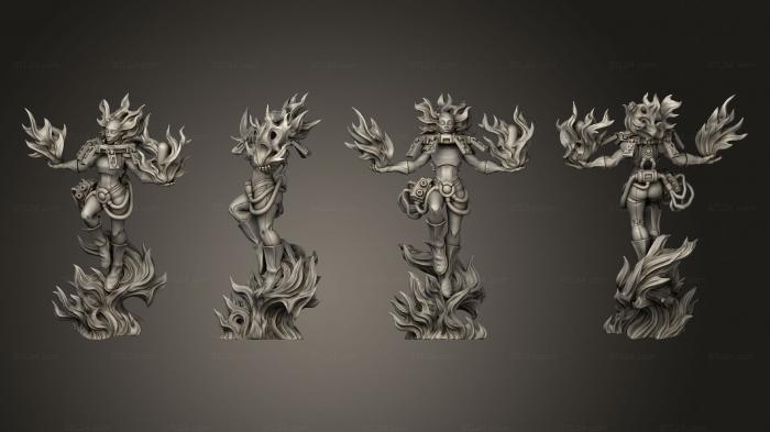 Figurines heroes, monsters and demons (Vril complete psifire 03, STKM_8281) 3D models for cnc