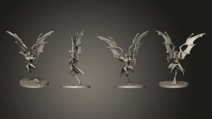 Figurines heroes, monsters and demons (Vultures Pose 1 Base v 3, STKM_8284) 3D models for cnc