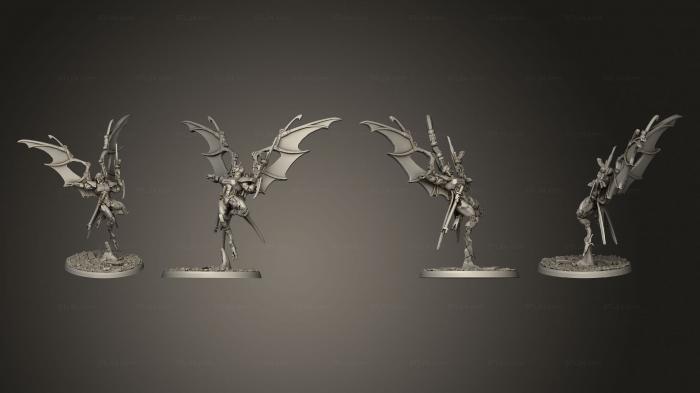 Figurines heroes, monsters and demons (Vultures Pose 1 Base, STKM_8285) 3D models for cnc