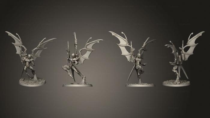 Статуэтки герои, монстры и демоны (Сумка для стервятников 2 Основания, STKM_8286) 3D модель для ЧПУ станка