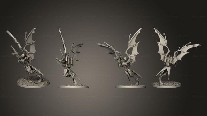 Figurines heroes, monsters and demons (Vultures Pose 4 Base v 3, STKM_8288) 3D models for cnc