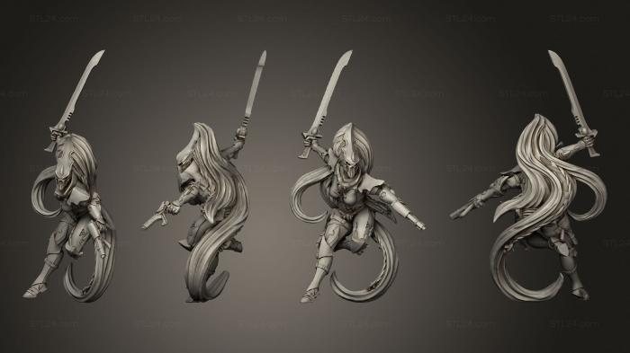 Figurines heroes, monsters and demons (Wailing furie 02, STKM_8293) 3D models for cnc