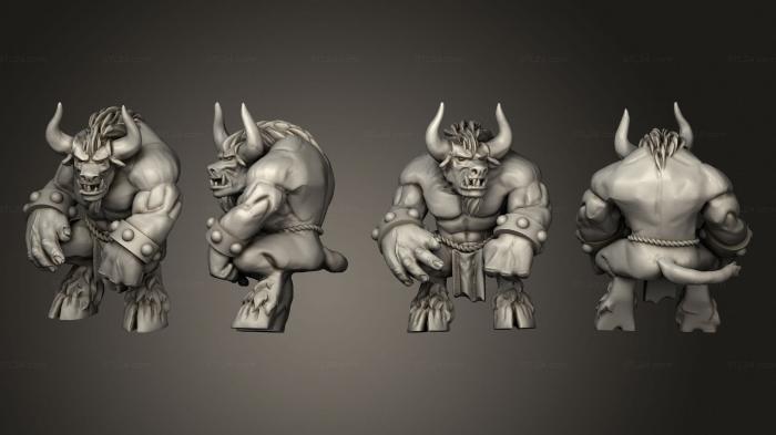 Статуэтки герои, монстры и демоны (Боевой молот 19, STKM_8357) 3D модель для ЧПУ станка