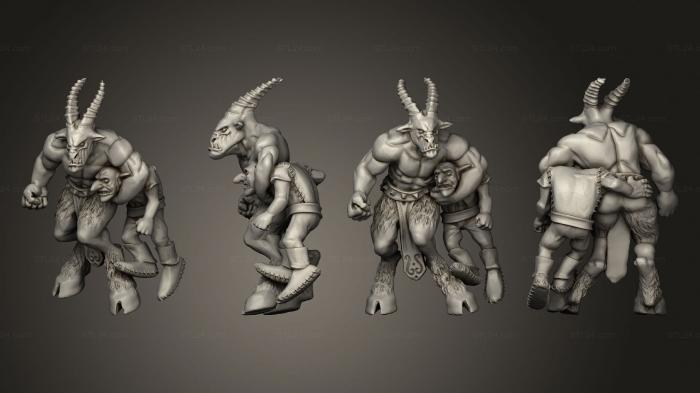 Статуэтки герои, монстры и демоны (Боевой молот 24, STKM_8362) 3D модель для ЧПУ станка