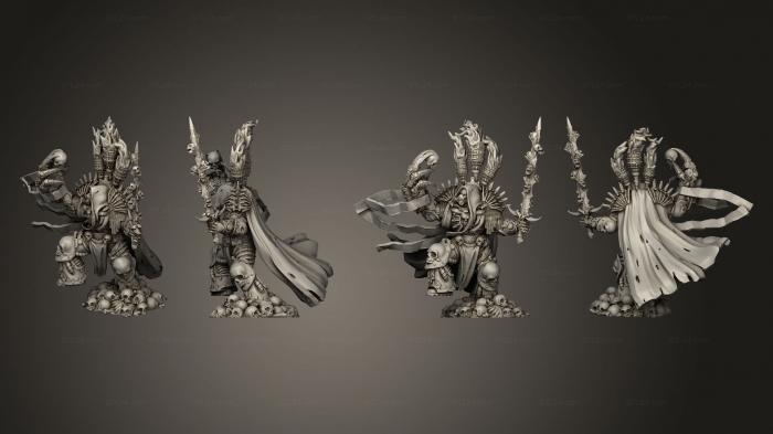 Статуэтки герои, монстры и демоны (Воитель Кровавой бойни 4, STKM_8412) 3D модель для ЧПУ станка