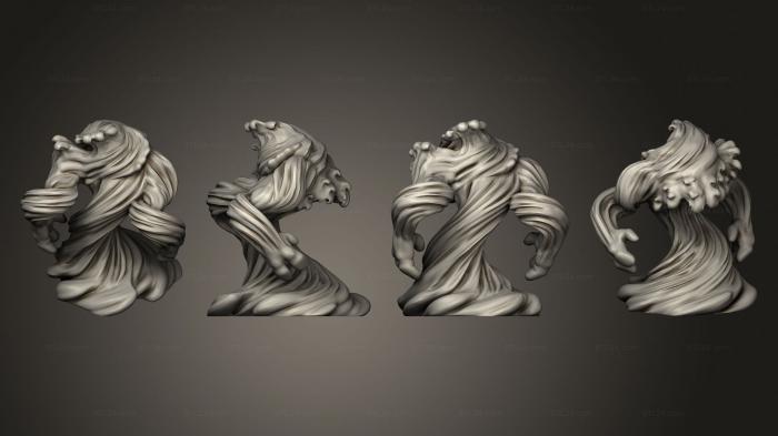 Figurines heroes, monsters and demons (Water Elemental, STKM_8424) 3D models for cnc