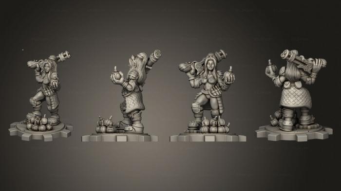 Figurines heroes, monsters and demons (Whurdred the Artificer Base, STKM_8458) 3D models for cnc
