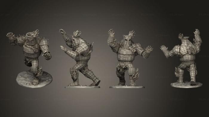 Figurines heroes, monsters and demons (Wickerman WHOLE, STKM_8462) 3D models for cnc