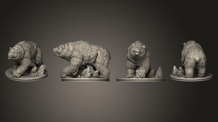 Figurines heroes, monsters and demons (Wilds of Wintertide Bear C No Armor Based, STKM_8469) 3D models for cnc