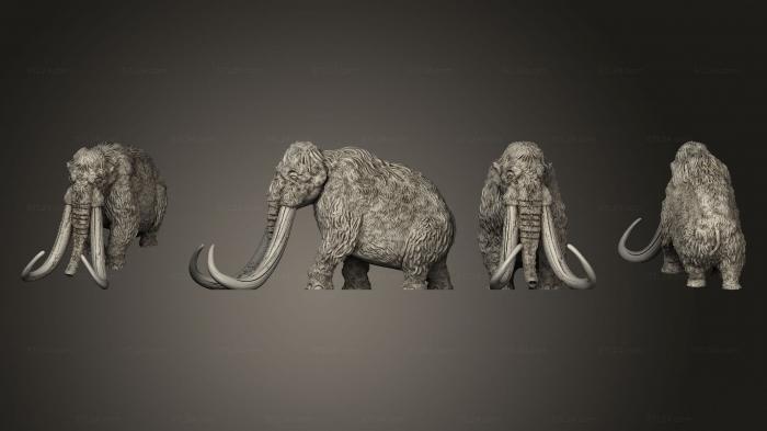Figurines heroes, monsters and demons (Wilds of Wintertide Mammoth Regular Unbased NEEDS, STKM_8471) 3D models for cnc