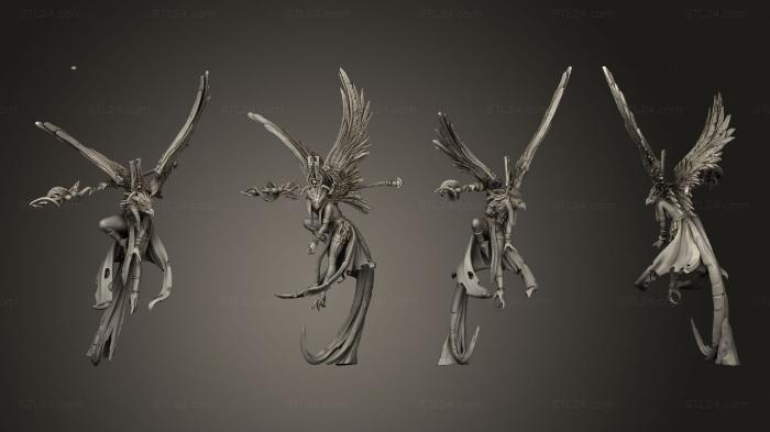Figurines heroes, monsters and demons (Wizard s Guild Efulgador The Aven Mage, STKM_8512) 3D models for cnc