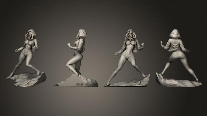 Статуэтки герои, монстры и демоны (Чудо - Женщина, STKM_8537) 3D модель для ЧПУ станка