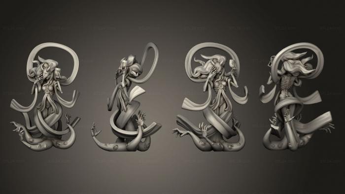 Статуэтки герои, монстры и демоны (Путешествие Укуна на Запад в форме демона Бай Гу Цзина, STKM_8561) 3D модель для ЧПУ станка