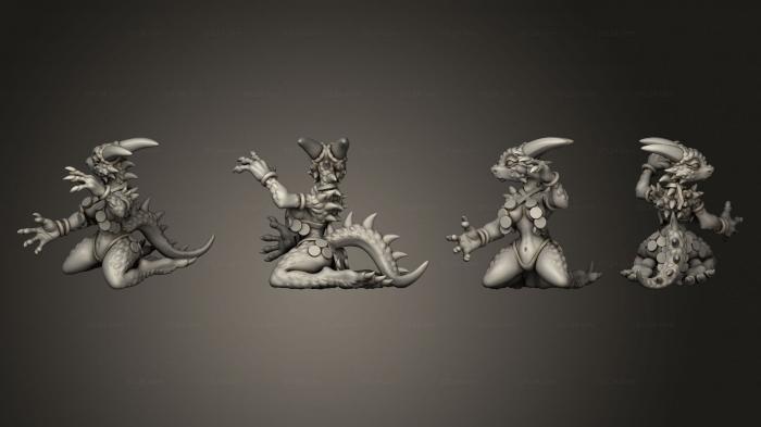 Статуэтки герои, монстры и демоны (Трудные Воспитатели Выводка Драконов 02, STKM_8567) 3D модель для ЧПУ станка