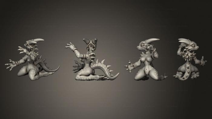 Статуэтки герои, монстры и демоны (Трудные Воспитатели Выводка Драконов, STKM_8569) 3D модель для ЧПУ станка