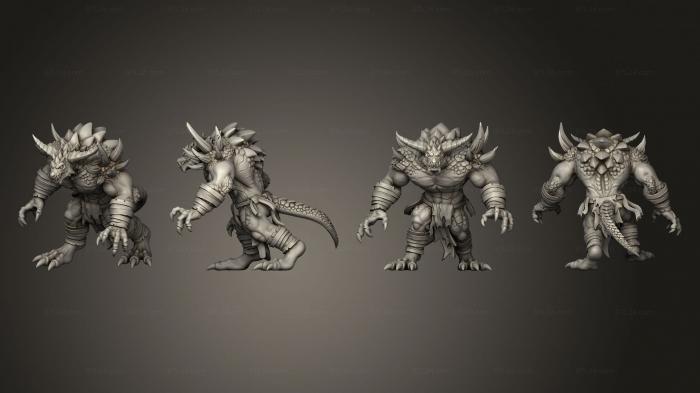 Figurines heroes, monsters and demons (Wyrmwracked Atrocity 01 modular, STKM_8570) 3D models for cnc