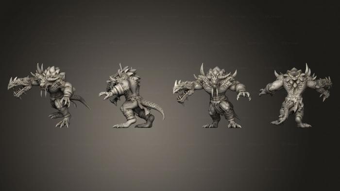 Figurines heroes, monsters and demons (Wyrmwracked Atrocity 02 mutant modular, STKM_8573) 3D models for cnc