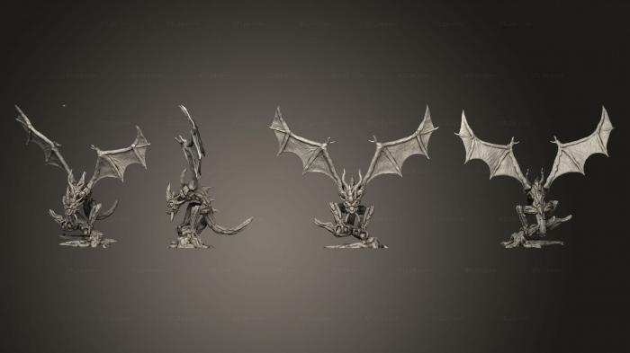 Статуэтки герои, монстры и демоны (Кора Виверны, STKM_8578) 3D модель для ЧПУ станка