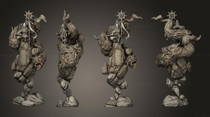 Статуэтки герои, монстры и демоны (Сюэрэнь Великий Демон Сюй Чжэнь, STKM_8582) 3D модель для ЧПУ станка