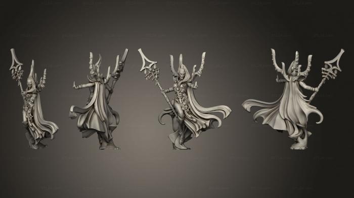 Статуэтки герои, монстры и демоны (Предзнаменование Ледового Побоища в Ельсанте, STKM_8586) 3D модель для ЧПУ станка