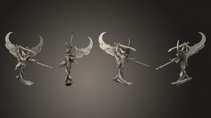 Статуэтки герои, монстры и демоны (ЙелТис , Повелитель Соколов, STKM_8588) 3D модель для ЧПУ станка