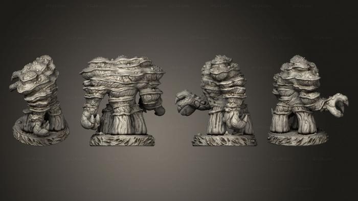 Figurines heroes, monsters and demons (yestabrod base large fdm, STKM_8589) 3D models for cnc