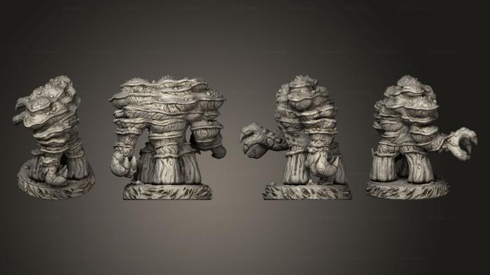 Figurines heroes, monsters and demons (yestabrod base large, STKM_8590) 3D models for cnc