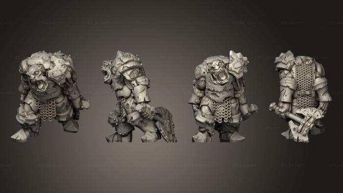 Figurines heroes, monsters and demons (Zombie Orcs v 3, STKM_8683) 3D models for cnc