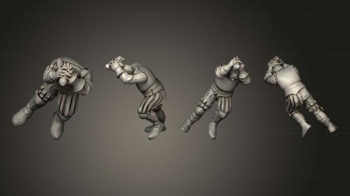 Figurines heroes, monsters and demons (Zombie 29, STKM_8732) 3D models for cnc