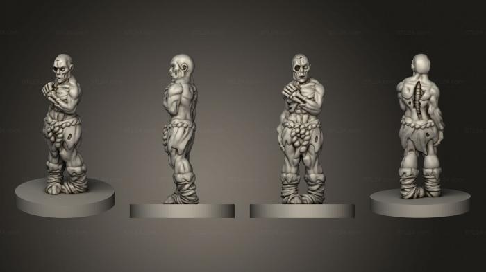 Figurines heroes, monsters and demons (Zombie 32, STKM_8734) 3D models for cnc