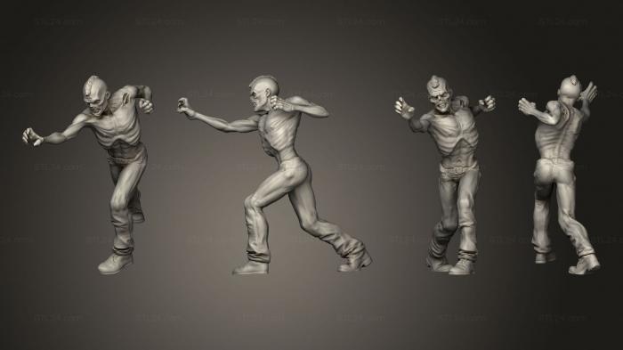 Figurines heroes, monsters and demons (Zombies z 2, STKM_8745) 3D models for cnc