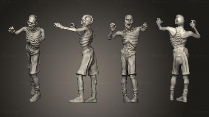 Figurines heroes, monsters and demons (Zombies z 3, STKM_8746) 3D models for cnc
