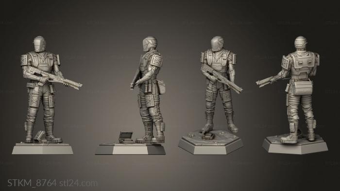 Figurines heroes, monsters and demons (Metal Thug IN Thug, STKM_8764) 3D models for cnc