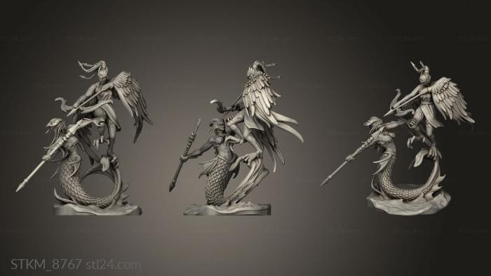 Figurines heroes, monsters and demons (Battle, STKM_8767) 3D models for cnc