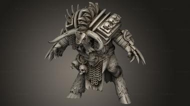 Figurines heroes, monsters and demons (Minotaur champion, STKM_8770) 3D models for cnc