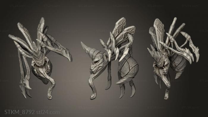 Figurines heroes, monsters and demons (Monster Desert Wasp flying, STKM_8792) 3D models for cnc