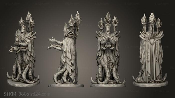 Figurines heroes, monsters and demons (Abomination King, STKM_8805) 3D models for cnc