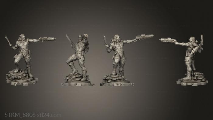 Figurines heroes, monsters and demons (Big, STKM_8806) 3D models for cnc