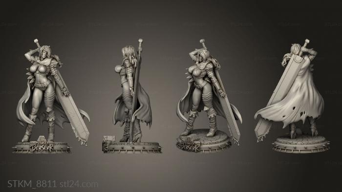 Figurines heroes, monsters and demons (Berserk Female Guts Michel Ballares, STKM_8811) 3D models for cnc